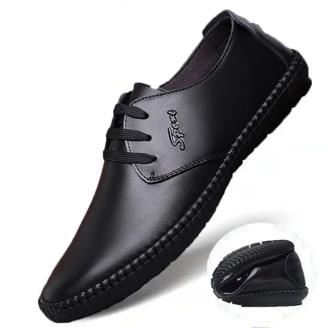 Leather shoes casual men casual new fashion flat man PU shoes