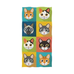 Ready to ship 64 X 32 inch Digital Custom printed Bath Towel customs design discount