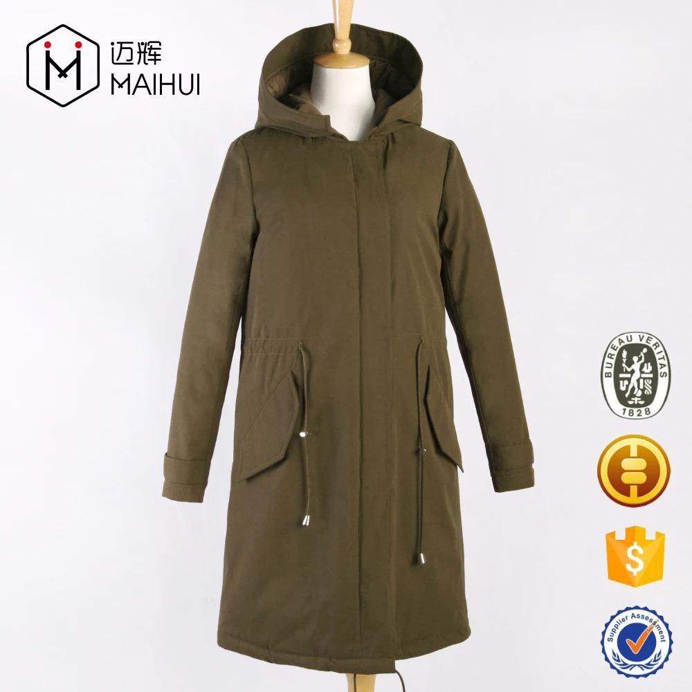 Women Padded Coat Down Parka Hooded Long Quilted Jackets