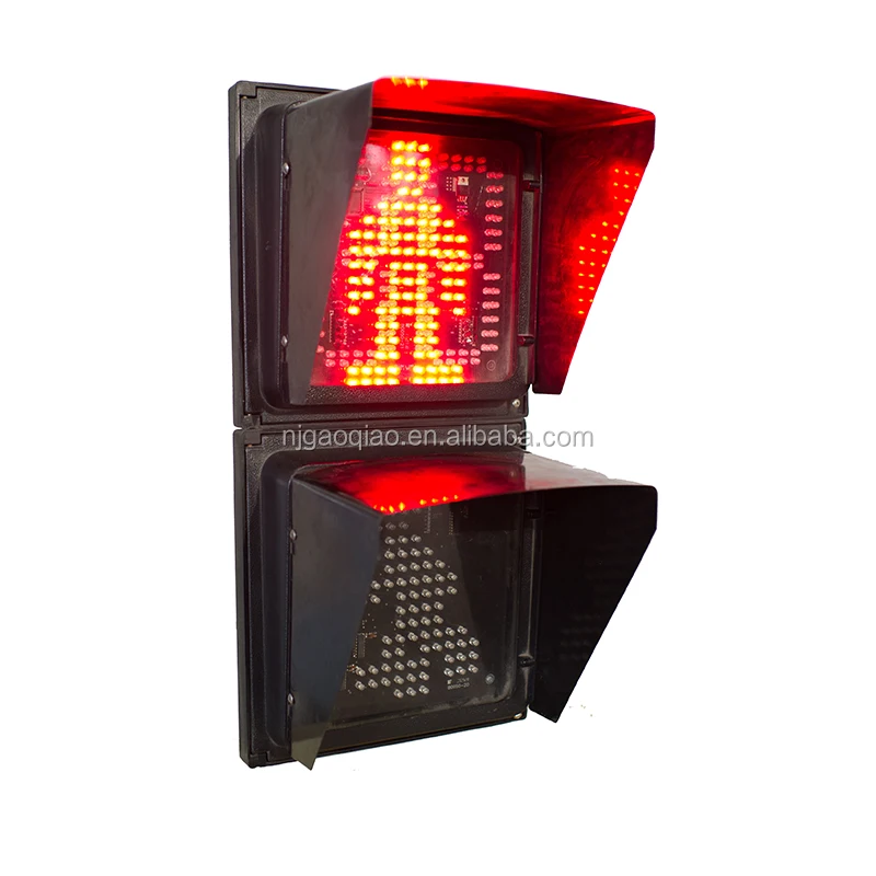 200mm LED Pedestrian Traffic Light Dynamic Man with countdown