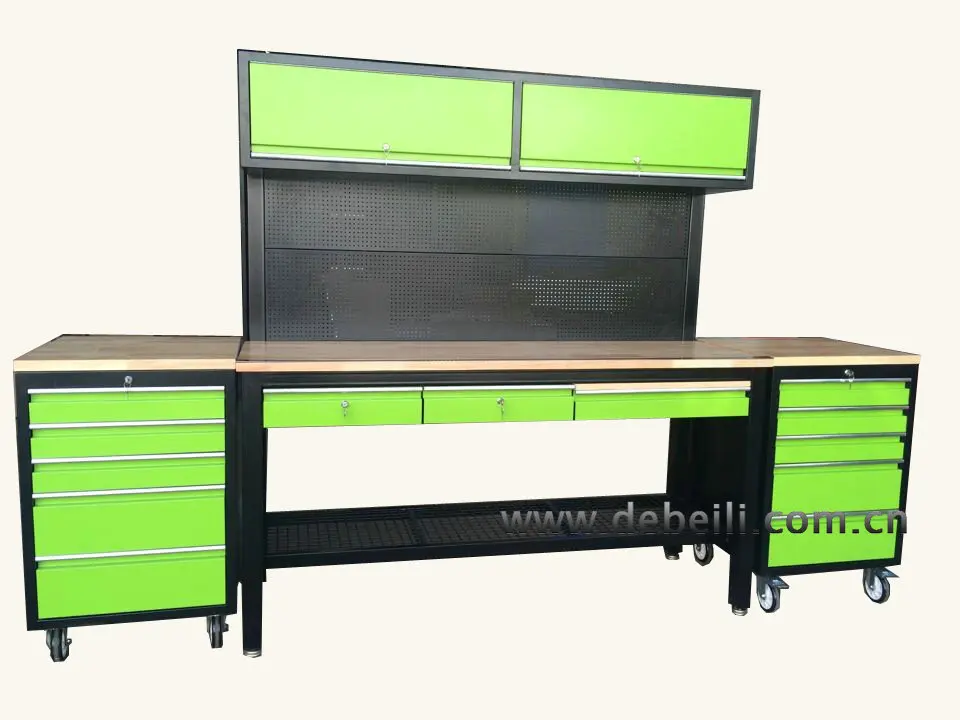 
new design wokshop Integrated Steel Workbench tool box 