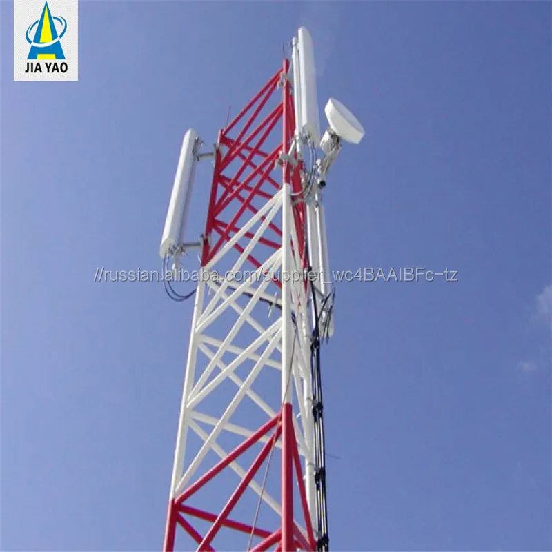 3-нога long range треугольная стальная мачта gsm Телеком строительство сотовый телефон микроволновая антенна пилон башня
