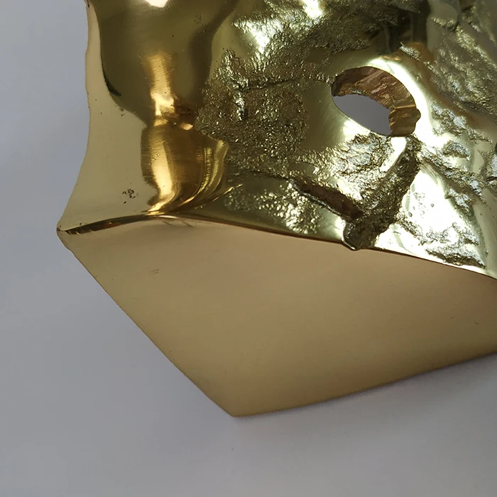 abstract  art decoration metal brass  woman face sculpture sculpture