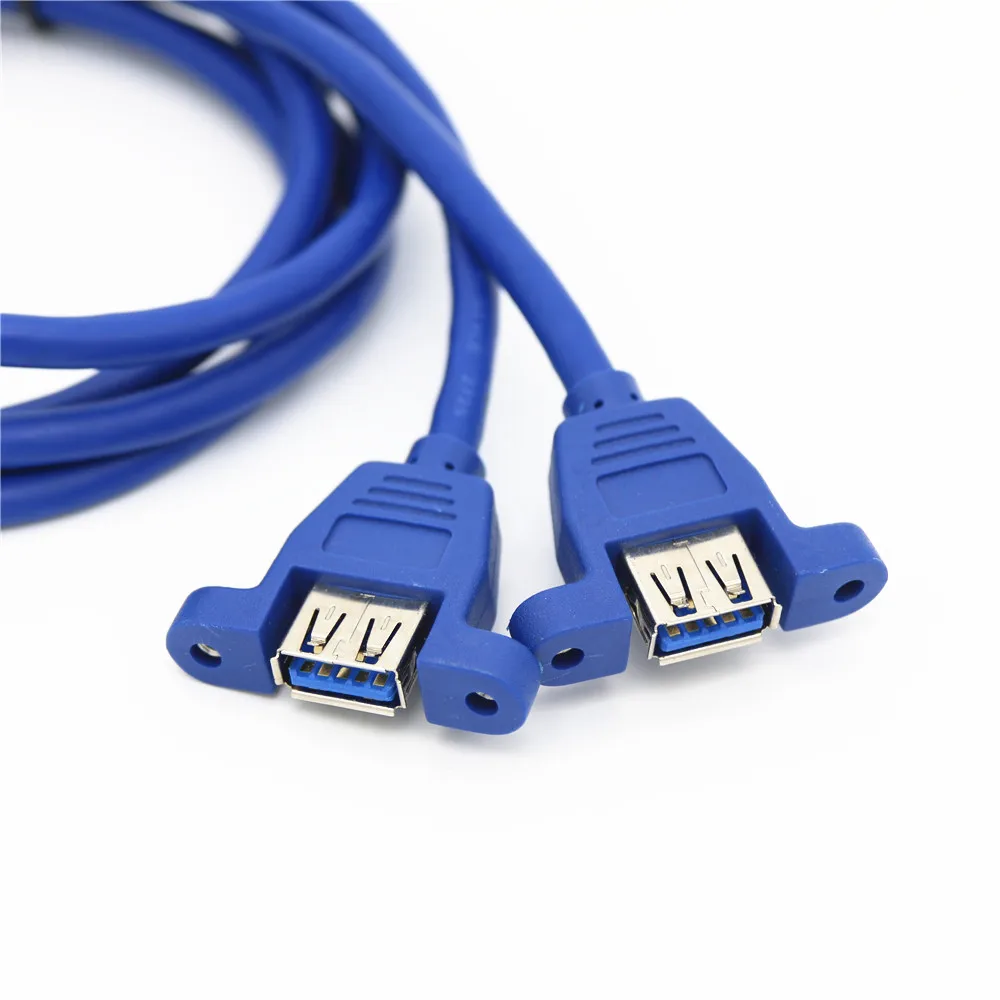 Customized Manufactory 2 Port usb 3.0 Female to motherboard 20pin cable Stock
