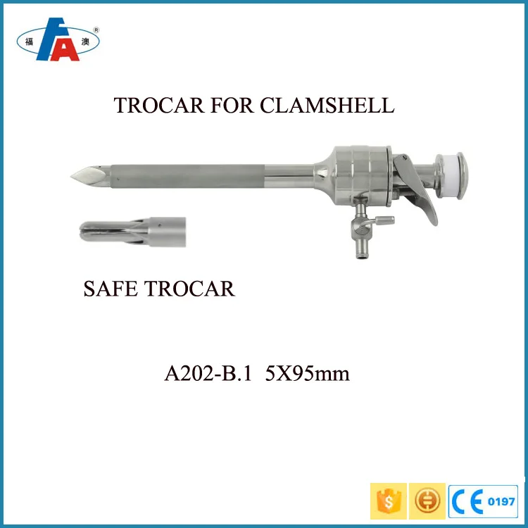 5mm medical laparoscopic endoscopic brand trocar set with cannula and needle