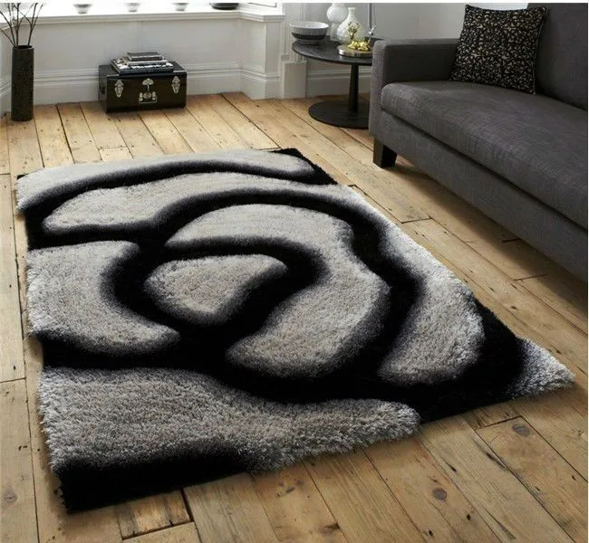 Modern large rug kids room carpet bedside mats non-slip carpets for Bedroom 3d Shaggy carpets and rugs