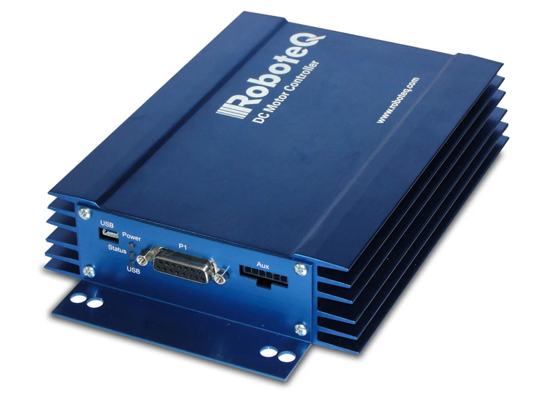 Plutools AC Induction Motor Controller, Single Channel, 300A, 60V, Encoder input, CAN, 16 Dig/Ana IO, Cooling plate and ABS cove