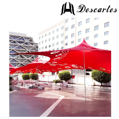 50 Seater White Garden Hole Stretch Shade Tents for Garden Shelter