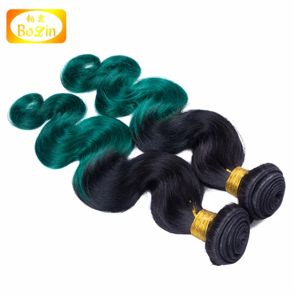 
Ali express wholesale body wave cheap Peruvian Hair Weave Bundles 1b/ green ombre weave hair 