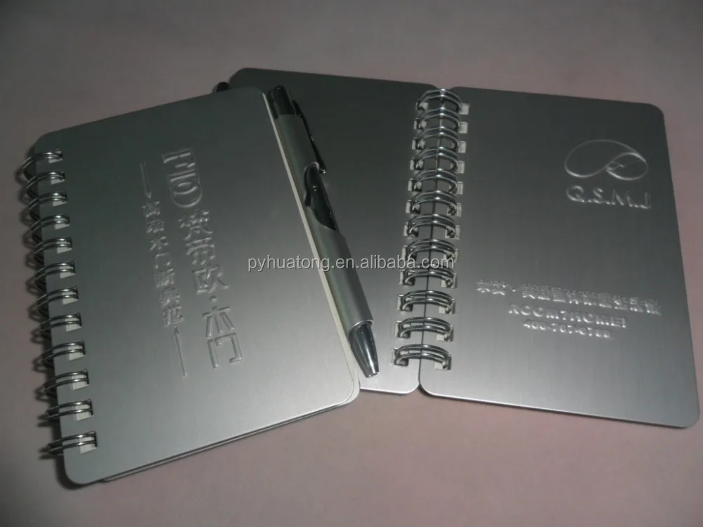 mini pocket size small metal memo book/address book