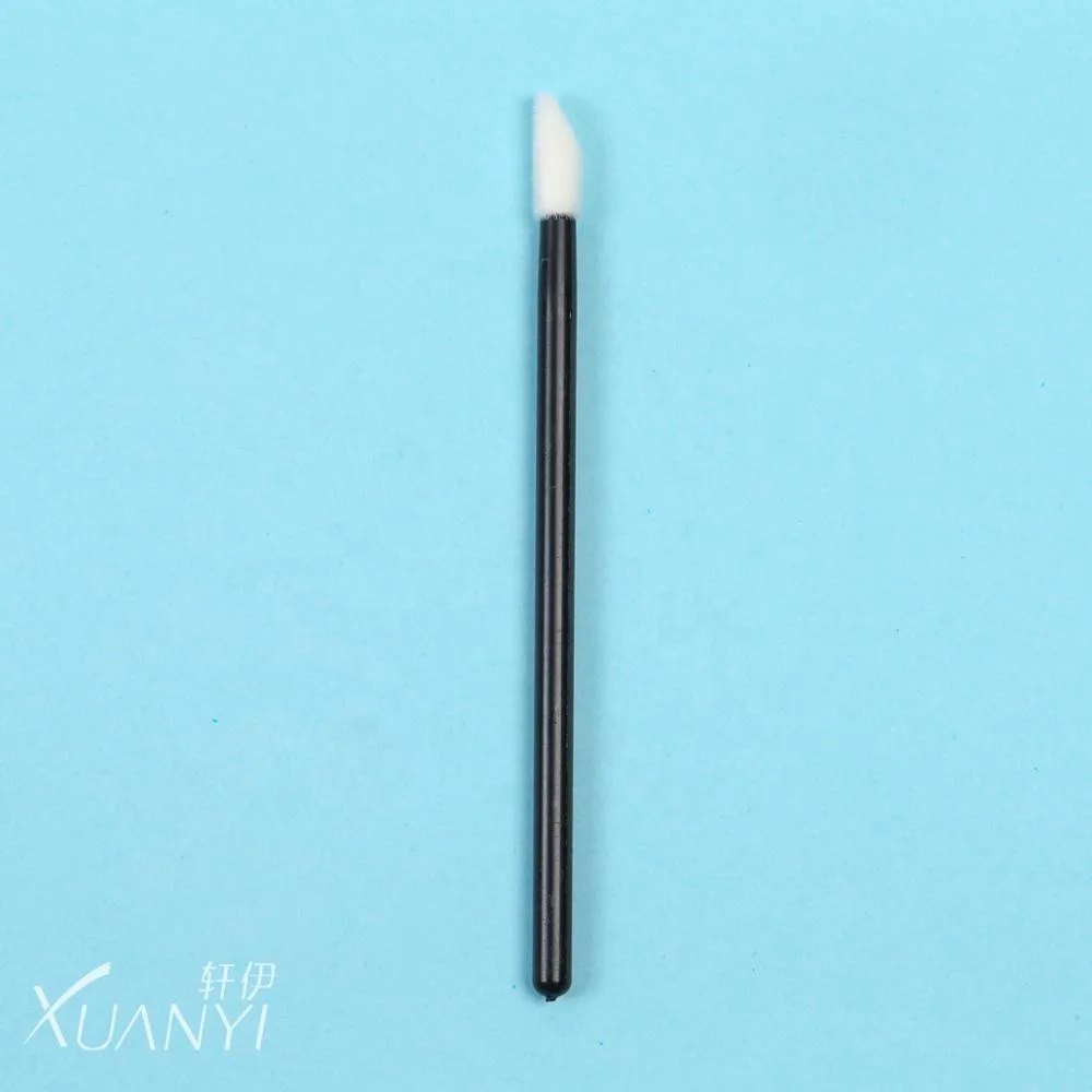 Manufacturers wholesale hollow flocking disposable lip brush lip gloss brush beauty makeup wand