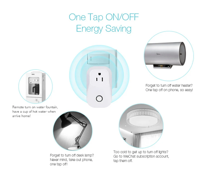 Wifi Smart plug Smart UK/EU/US Plug Alexa and Google Home Plug