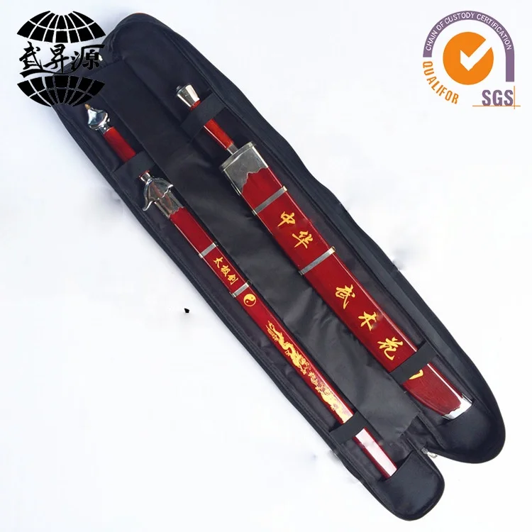 Oxford Fabric Chinese Wu Shu Equipment Tai Chi Stick Bag and Double Sword Case for Martial Arts and Clothing