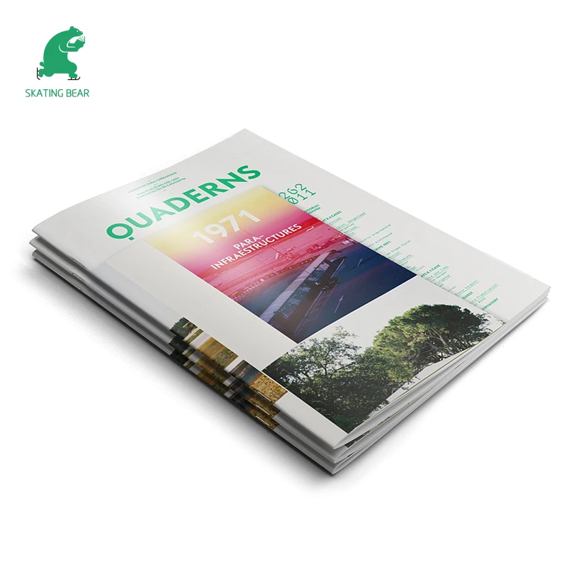 Saddle Stitch Binding Booklet Brochure Printing Service All Custom Free Sample Fast Shipping