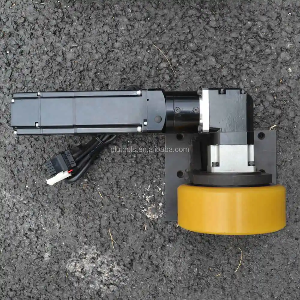 24v customize low noise planetary gear motor drive unit for AGV with 150mm wheels