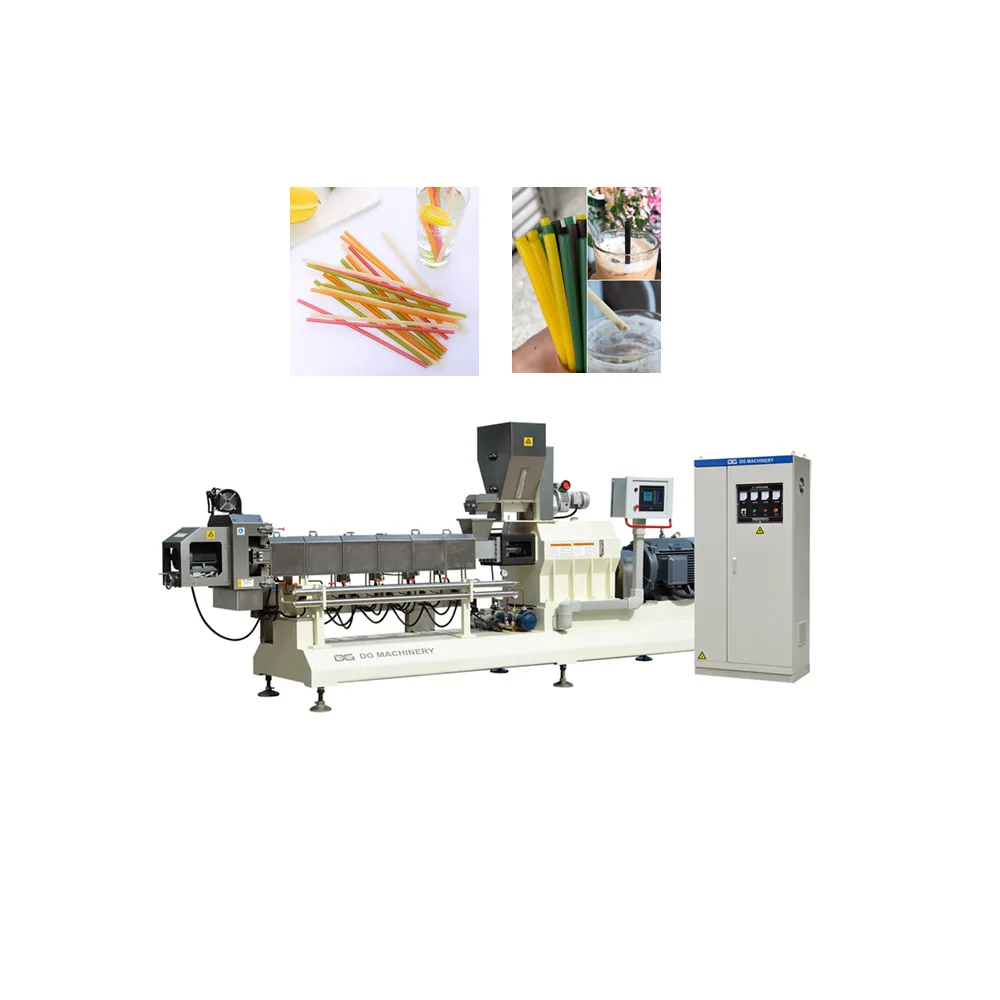 
Biodegradable Corn starch straw making machine edible straw extruder 