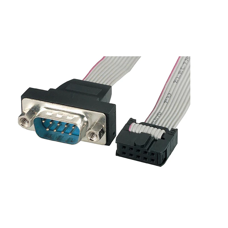 30cm 28 awg db9 rs232 to 10 pin ribbon cable