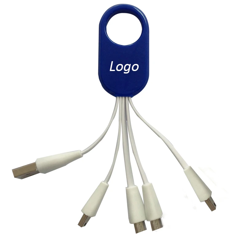 
new design 4 in 1 Ring USB charging Cables colorful for MP3/MP4 player and computer and Android cable 