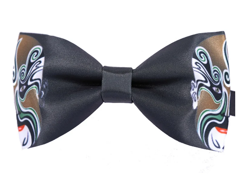 Fashionable Carton Character Print Boys Self Tie Bow Ties