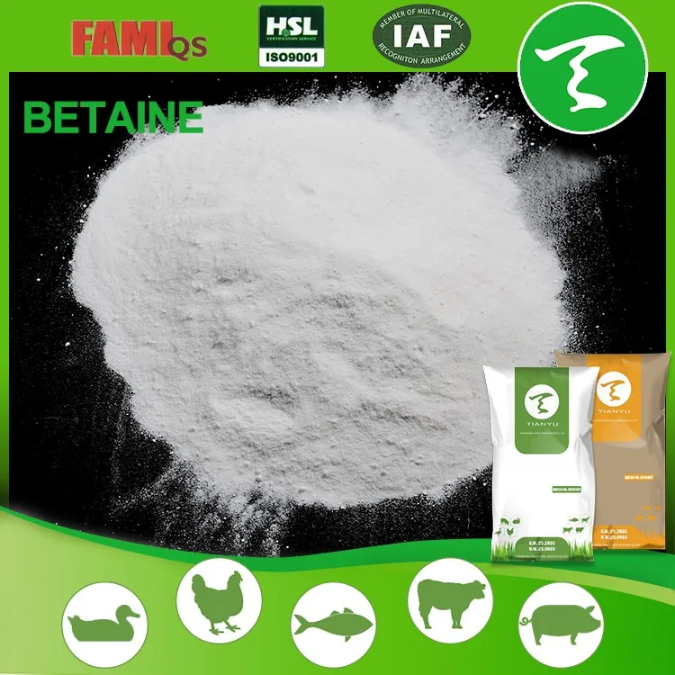 Betaine anhydrous / rebtech betaine hcl feed grade / betaine fishing