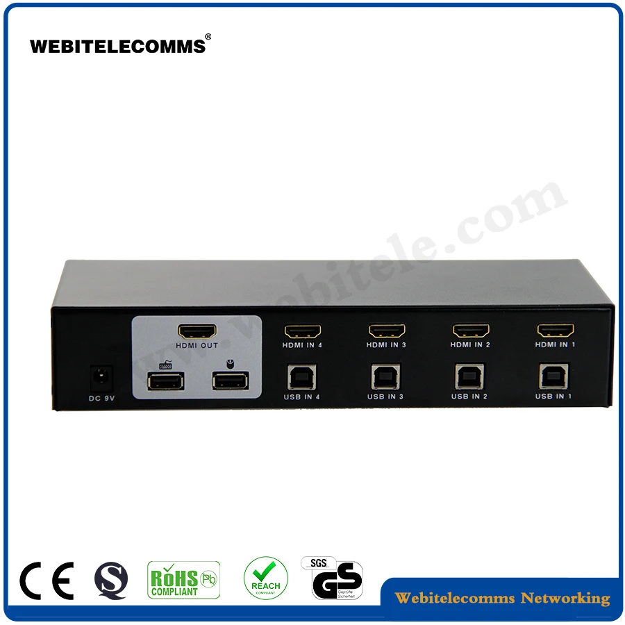 4 Ports,8 Ports Desktop Audio Video KVM Switch