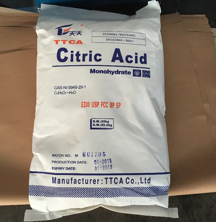 Citric Acid Mono / Anhydrous  , Trisodium Citrate / sodium Citrate