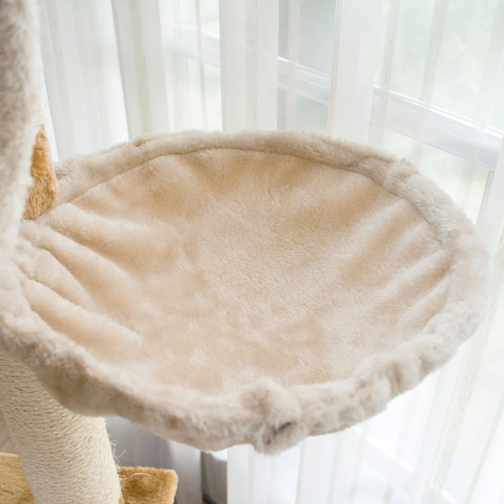 Wholesale Natural Outdoor Modern Designer Custom Brown Wood Wooden Large Cat Tower Tree Cat Furniture Condo