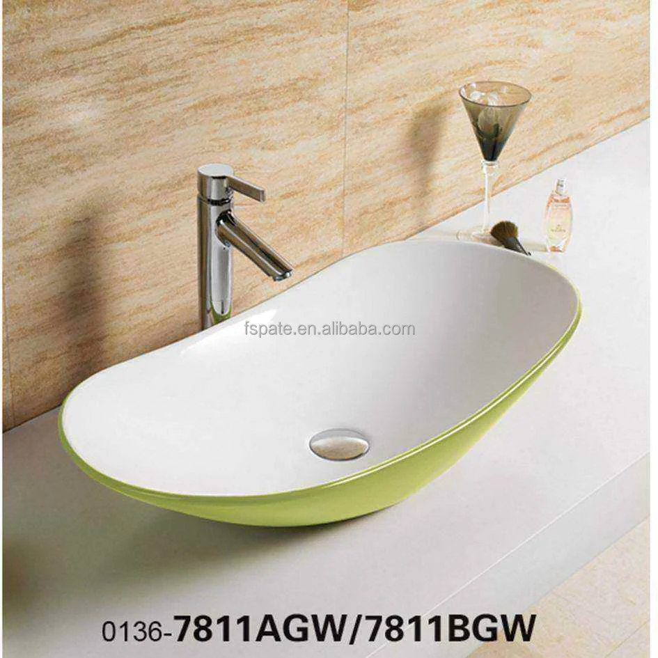 7811AH Vessel shape Grey lavatory wash basin bathroom vanity Concrete shampoo sink
