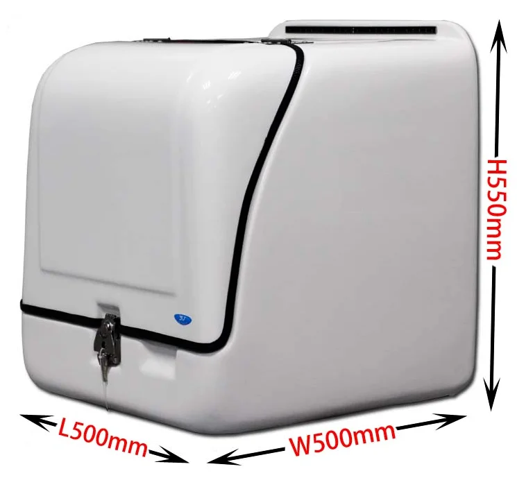 113L белого цвета скутер транспортный ящик для доставки, который пиццы и быстрая Доставка еды коробка модель NO.JYB-03