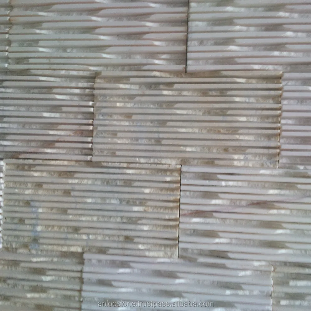 Вьетнам белый мрамор Сплит вручную для стены