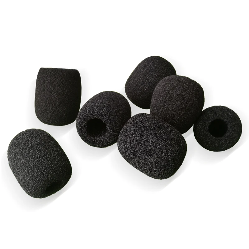 High Quality Black Customized Sponge Cover Headset Microphone Foam