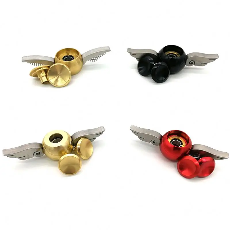 Спиннер «Золотой снитч», металлический ручной Спиннер с крыльями Купидона, игрушка для декомпрессии, подарки для детей