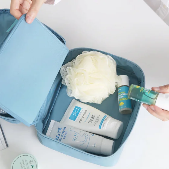 Wholesale Organizer Bag Makeup Pouch Travel Cosmetic Packing Storage Bag