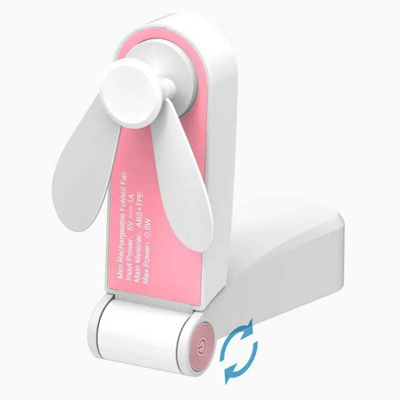 2023 Mini Portable Hand Desk Table Fans Air Cooling Micro USB Rechargeable Conditioner Fan