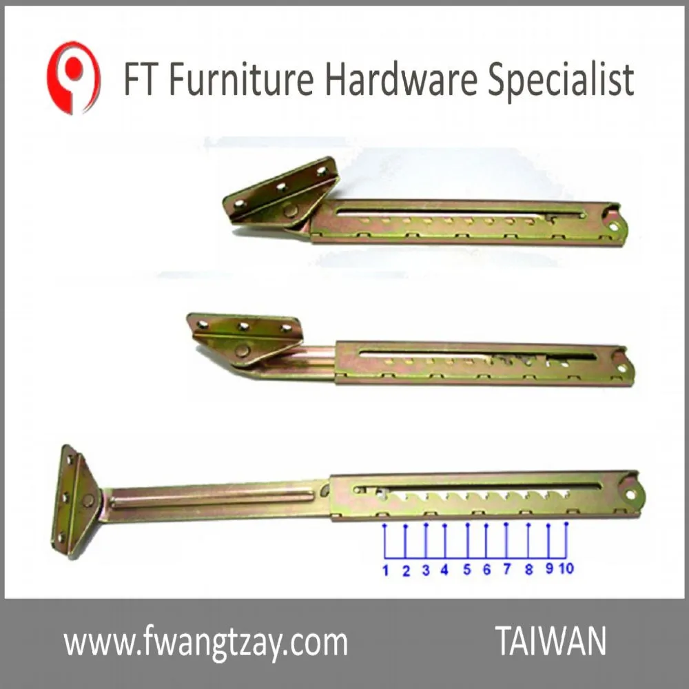 Taiwan Manufacturer 6 Position Lift up Industrial Furniture Adjustable Angle Door Desk Table Bed Sofa Metal Lid Stay Hinge