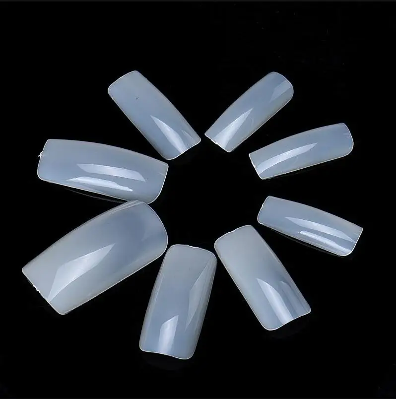 
Square Style 100 pcs false Plastic Nail natural color french nail tips 