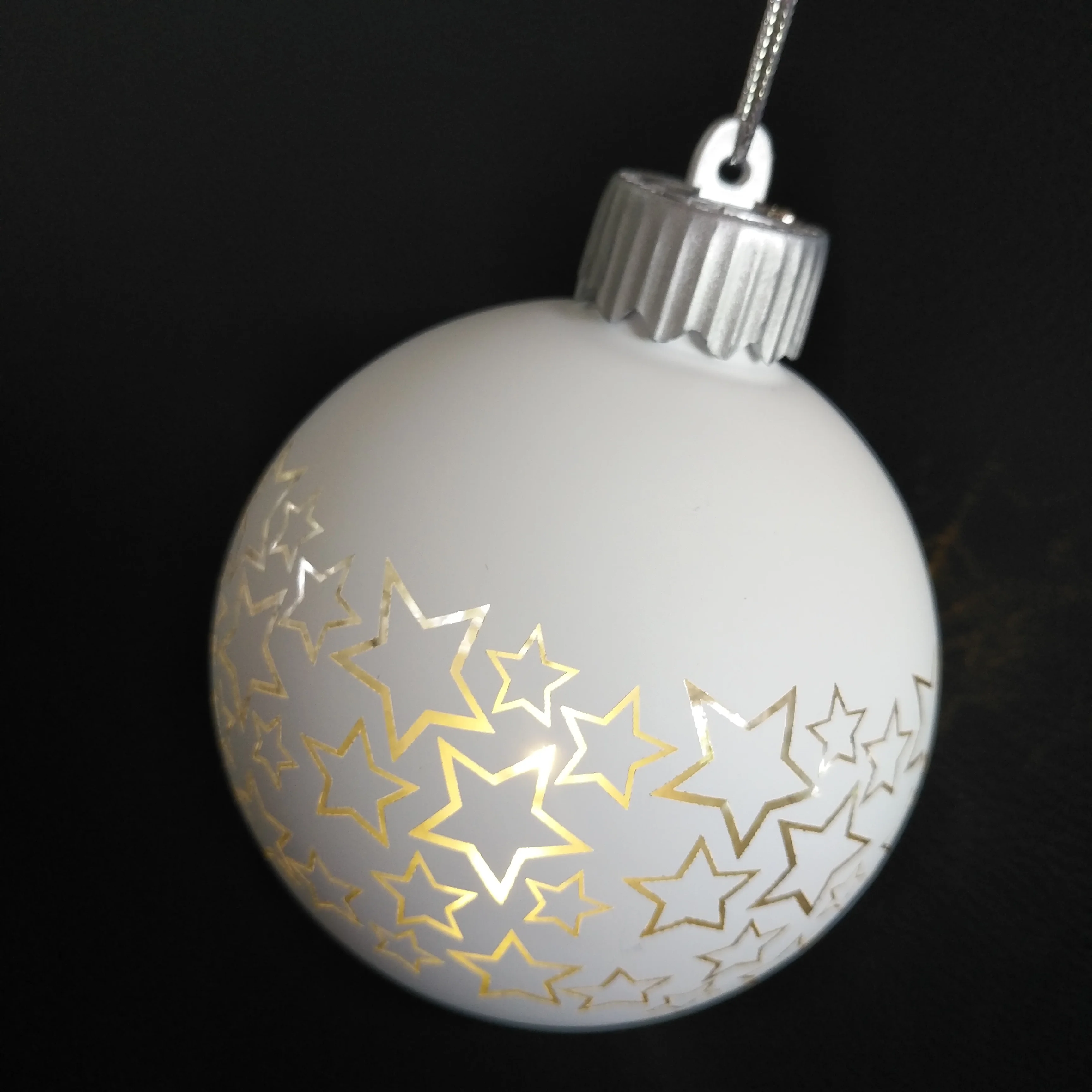 New Arrival Christmas Glass Ball Ornament with LED Light