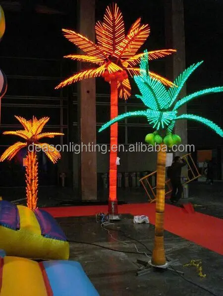 light up palm trees