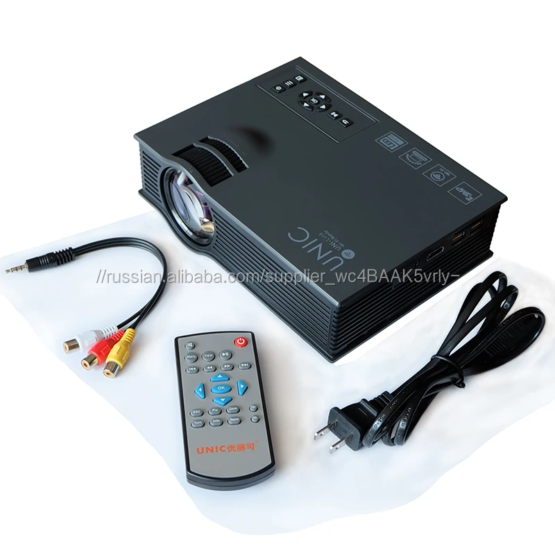 1200 Lumens Mini VGA DISPLAY Digital LED WIFI Projector UC46