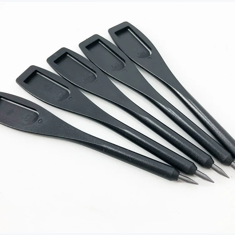Personalized Logo Printed Plastic mini Golf Pencils Black Color
