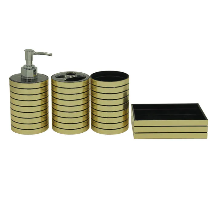cheap price home decorative plastic bathroom set for bath accessories