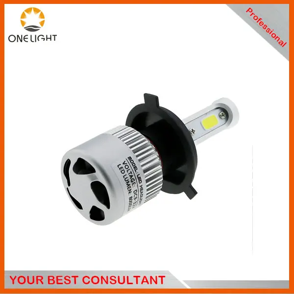 светодиодные лампы H4 Высокий Низкий луч s1 S2 cob светодиодные фары 36 Вт 4000lm светодиодные лампы с вентилятором