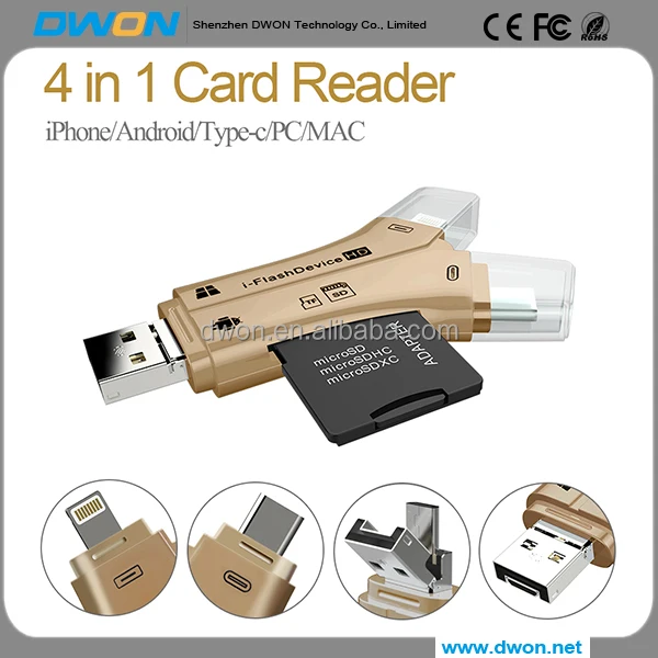 Высокое качество USB 2.0 ALL IN 1 Мульти микро TF SD Card Reader для SD и карты памяти