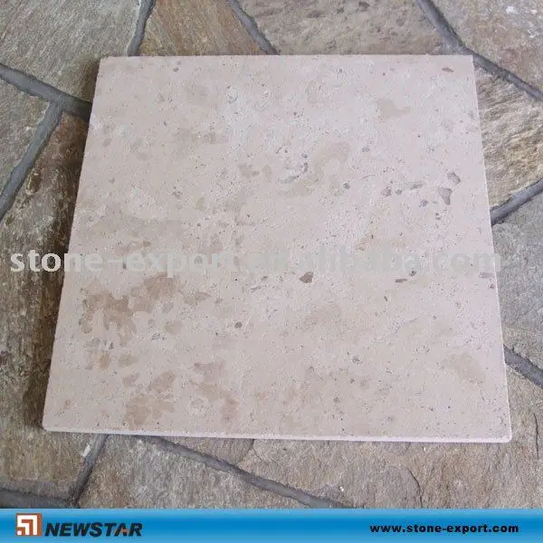 tumbled white limestone