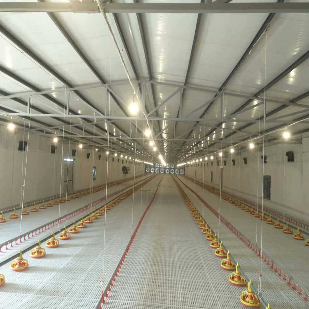 Farms Applicable Industries and Yellow Color chicken drinker and feeder equipment for broiler parent stock farm use