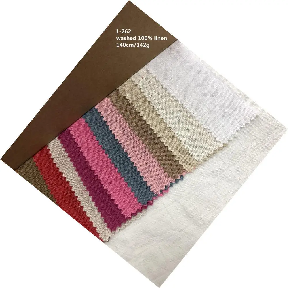 
Washed 100% Linen Fabric 142gsm In Stock ,Solid Color Linen Fabric For Men Shirt 