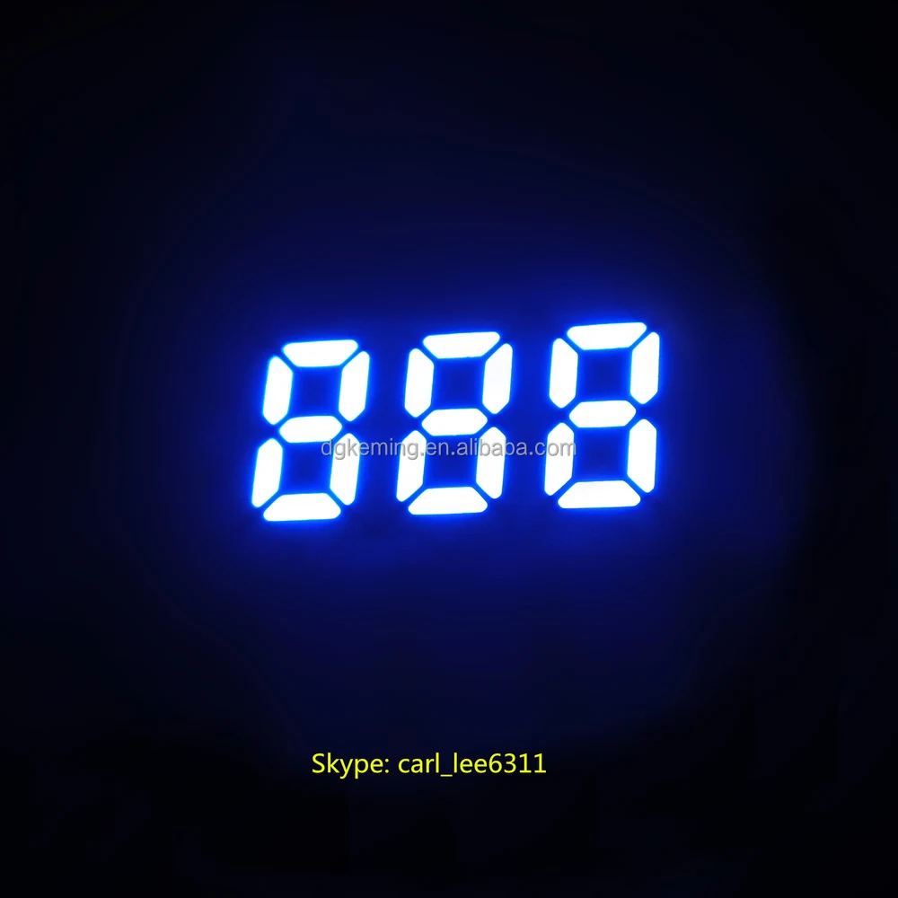 HOUKEM-2531-BB общий анод 0 25 3-значный 7-сегментный светодиодный дисплей синий