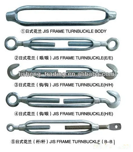 M6 Swage Galvanized Mini Wrestling Ring Turnbuckle Pads 16mm Wire Rope Stainless Steel Turnbuckle