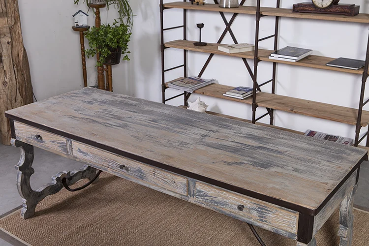 antique furniture long desk table