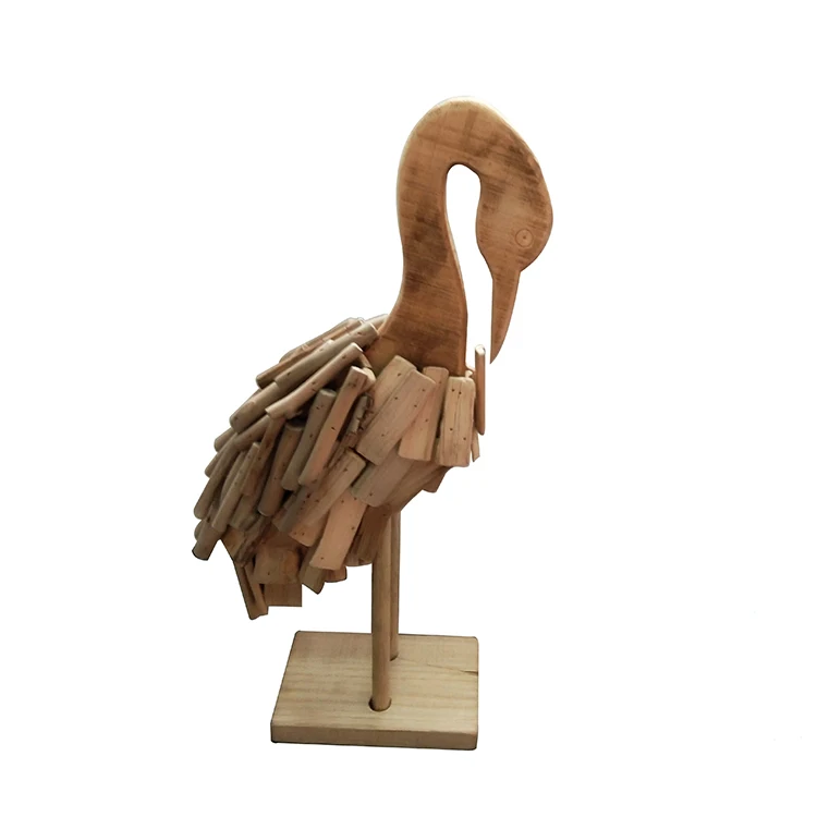 wooden goose wood swan arts duck crafts